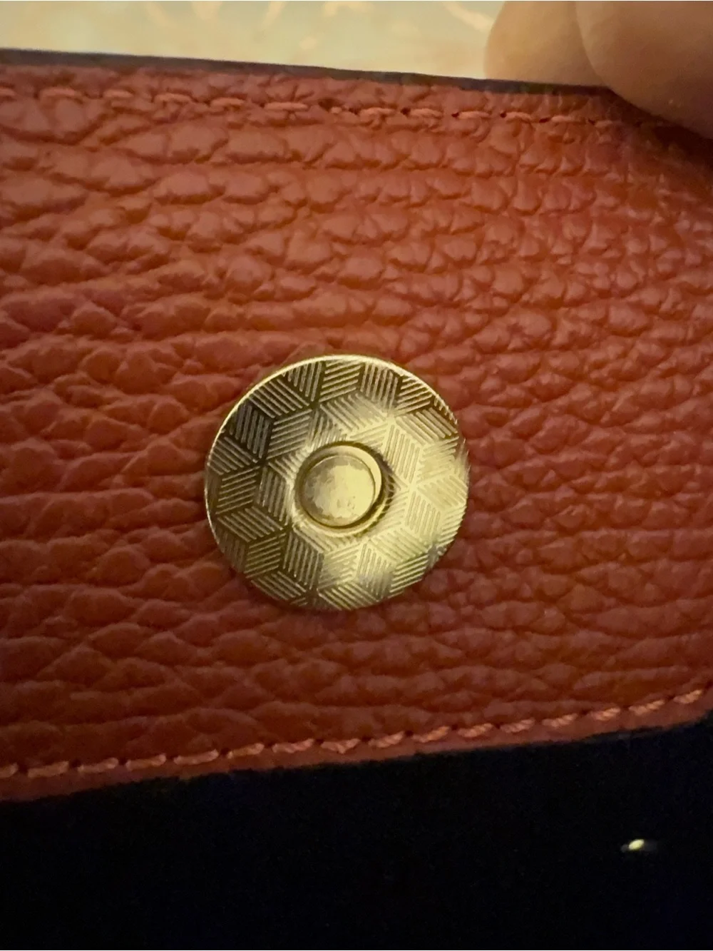 Leather Shoulder Bag in Rustic Orange